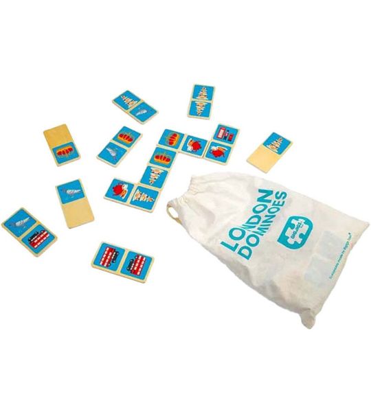 Bigjigs Houten Londen Dominospel, 28dlg.