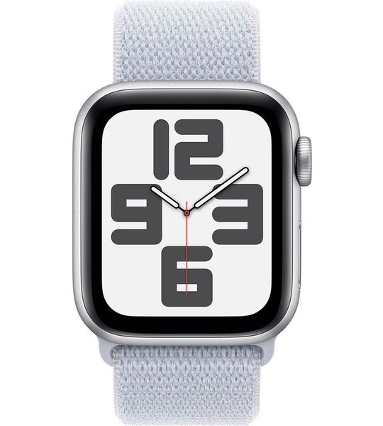 Apple Watch SE 2024 40mm Zilver Sport Loop
