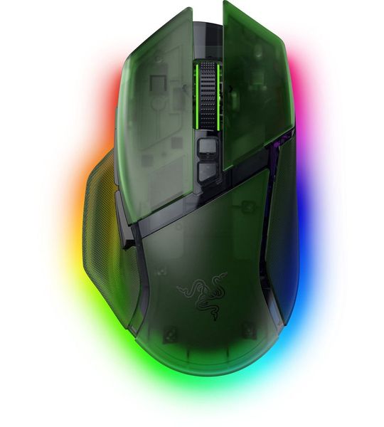 Razer Basilisk V3 Pro 35k - Phantom Green Ed. Gamingmuis Groen