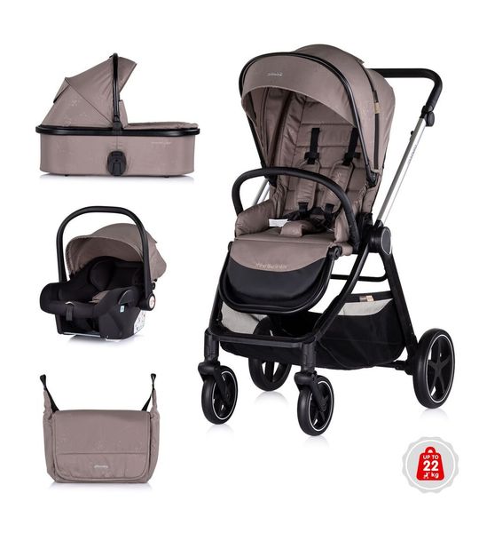 Kinderwagen Chipolino Marbella 3-in-1 Tiramisu