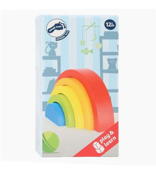 Houten regenboog bouwblokken - Hout speelgoed vanaf 1 jaar