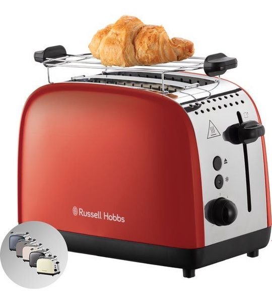Russell Hobbs Colours Plus 2s Broodrooster Rood