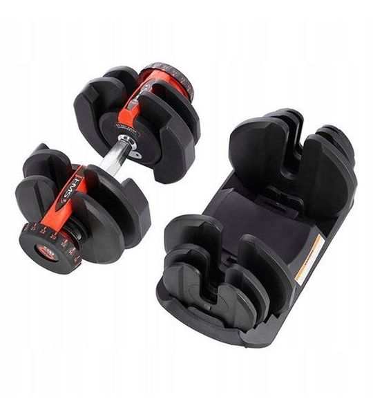 HMS SR80 Verstelbare Dumbbell 37,4 kg - Snel Gewicht Aanpassen