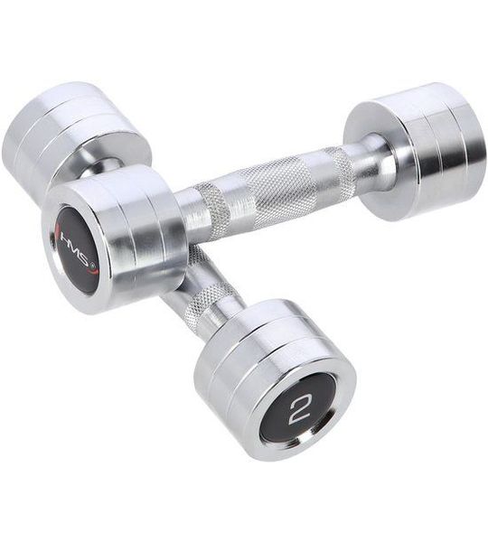 HMS Chroom Dumbbell Set - 2 x 2 kg