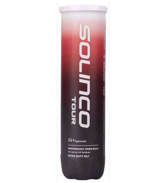 Solinco - Tour - tennisballen - 4-tin - geel