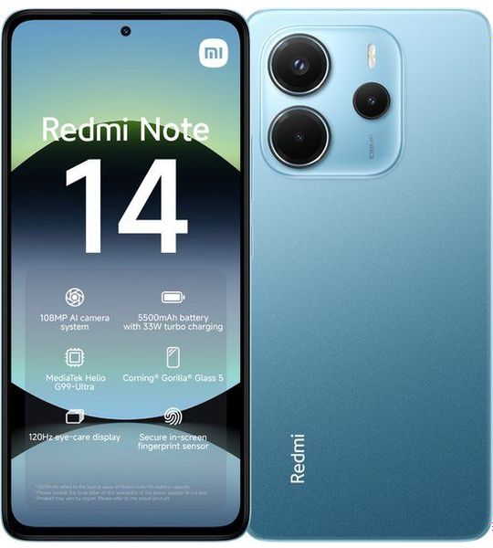 Xiaomi Redmi Note 14 - 4g 256gb Ocean Blauw 256 Gb