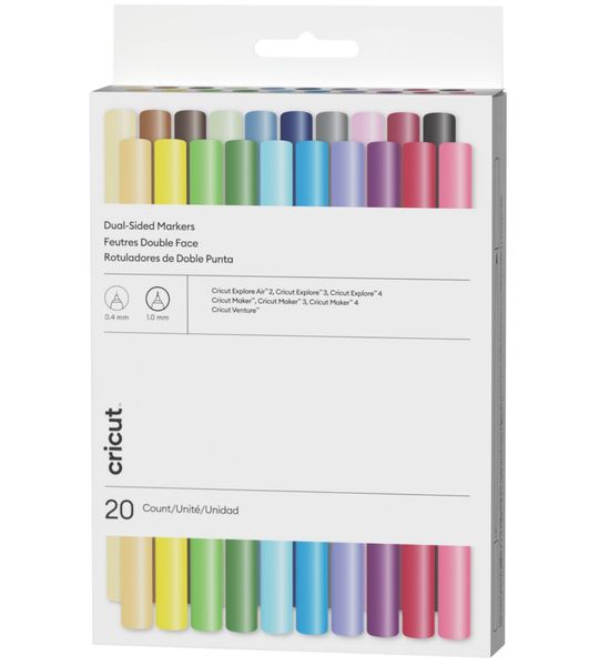 Cricut Cricut™ Dual-tip Markers – Ultimate (20 Stuks) Materialen