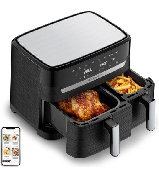 Dubbele Airfryer - Dubbele Mand - Dual Cook - Heteluchtfriteuse