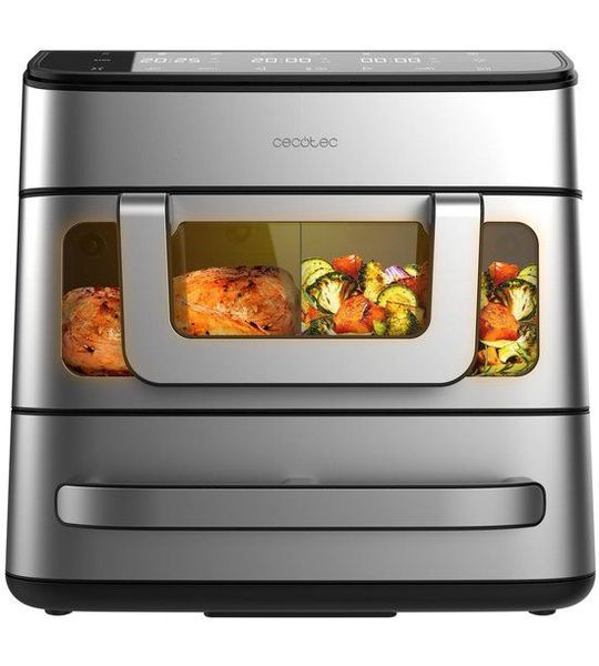Cecotec Airfryer & Oven Cecofry FoodCourt 18000 4Pizza 18L 2700W staal display