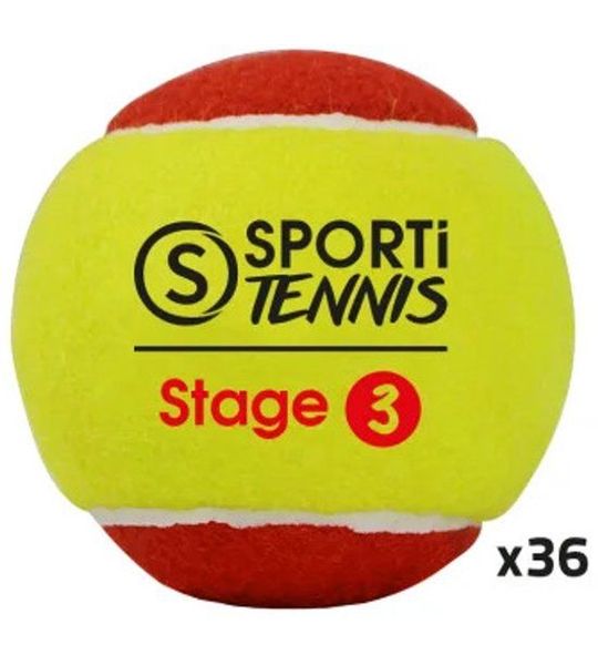 Zak met 36 tennisballen Sporti Stage 3