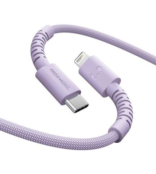 Fresh 'n Rebel Flexwave Silicone Braided Usb-c Naar Lightning Usb-kabel 2 M Dreamy Lilac