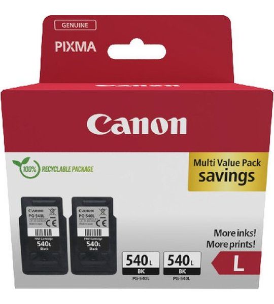Canon PG-540L Twinpack zwart