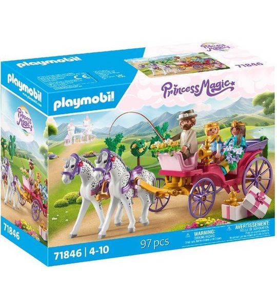 PLAYMOBIL Princess Magic Koetsrit met prins en prinses 71846