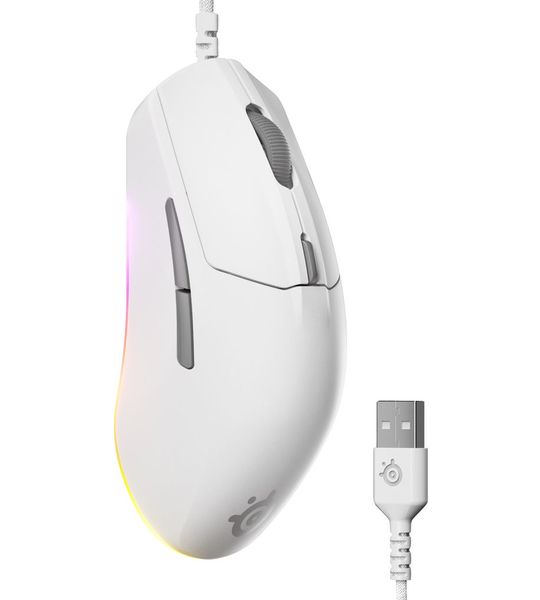 SteelSeries Rival 3 Gen 2 Gamingmuis Wit