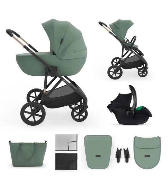 Kinderwagen Kinderkraft Prime3 PRO 3-in-1 Dark Green