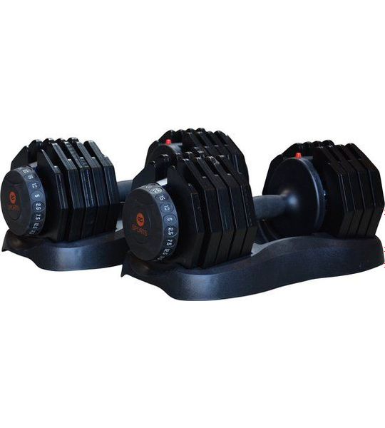 RS Sports Selector dumbells l 2 x 25 kg l Verstelbare dumbell