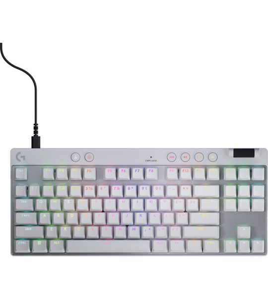 Logitech G Pro X Tkl Rapid Rgb Verlichting Bedraad Gamingtoetsenbord Wit