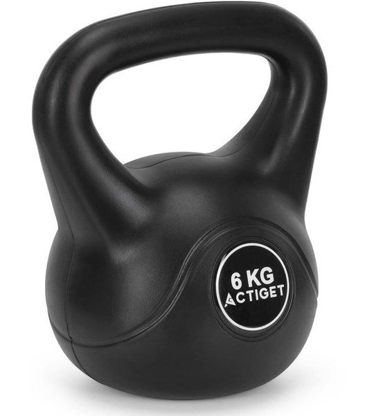 Actiget® Kettlebell | Kettle Bell | Zwart | 6 kg
