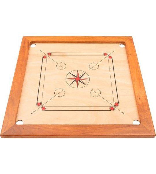 Philos Carrom spel Mumbai houten bordspel voor kinderen en volwassenen.