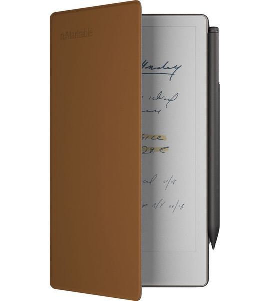 Remarkable Book Folio Premium Leather Brown Voor Remarkable Paper Pro Move Beschermhoes