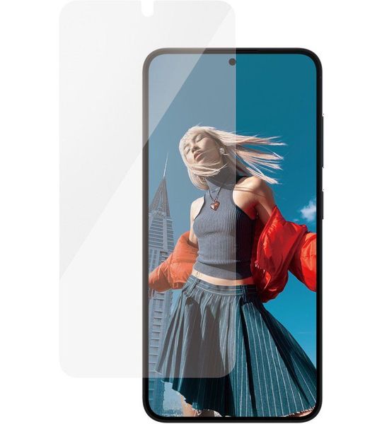 PanzerGlass Ceramic Ultra-wide Fit Screenprotector Voor Samsung Samsung Galaxy S 2025 Transparant