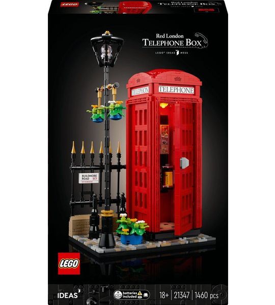 LEGO Ideas Rode Londense telefooncel - 21347