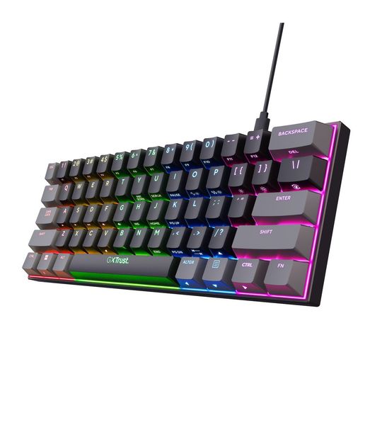 Trust GXT867 ACIRA 60% MINI GAMING Toetsenbord Zwart