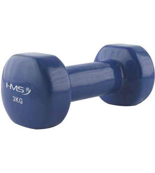 HMS Gietijzeren Dumbbell met Vinyl Coating - 3 kg