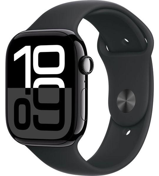 Apple Watch Series 10 4G 46mm Zwart Sportband S/M