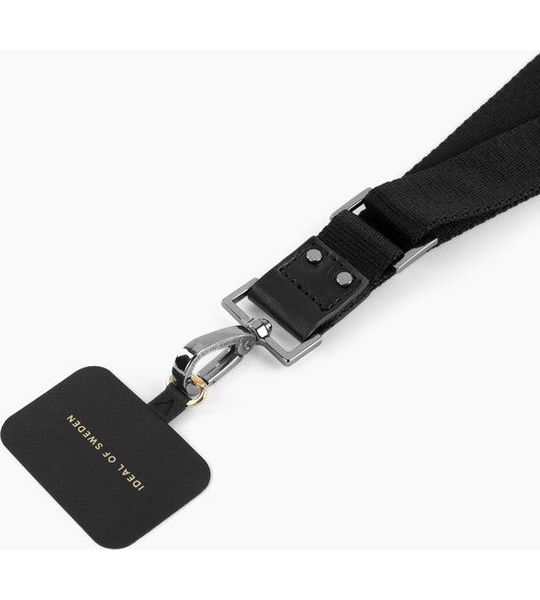 IDEAL OF SWEDEN Webbing Lanyard - Dark Silver