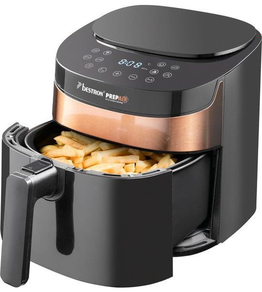 Bestron Airfryer AAF7004DCO - Heleluchtfriteuse 4L- 8 Bakprogramma's - Koper