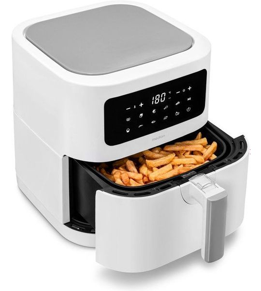 MEDION XL Airfryer E40 - 5,3 L - 2150 W - 9 programma’s - Wit