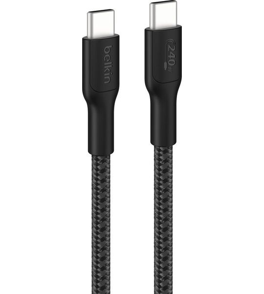 Belkin Usb-c To 240w 2.0 Braided Pcr Usb-kabel 2 M Zwart