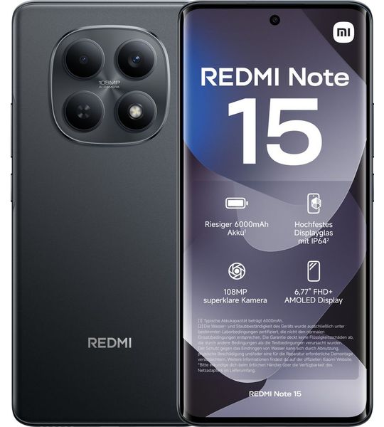 Xiaomi Redmi Note 15 6gb - 128gb Zwart 128 Gb
