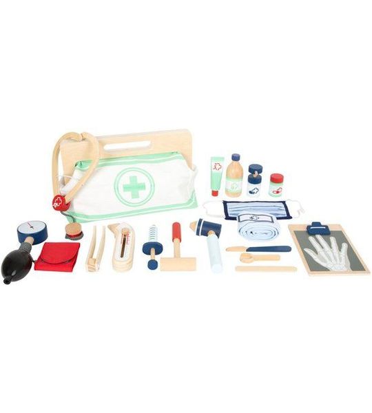 Small Foot - Dokterstas met Houten Dokter Accessoires, 18dlg.