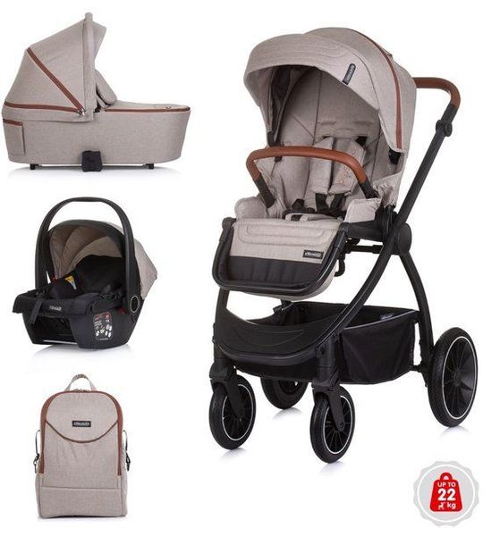 Kinderwagen Chipolino Prestige 3-in-1 Tiramisu