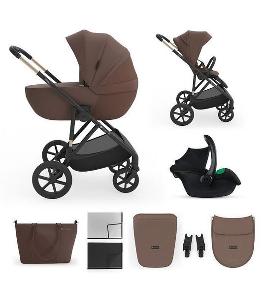 Kinderwagen Kinderkraft Prime3 PRO 3-in-1 Velvet Mocca
