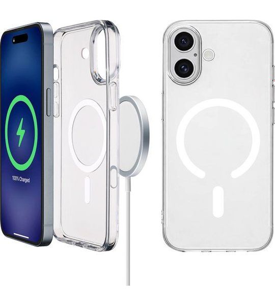 Cellularline Gloss Mag Telefoonhoesje Voor Apple Iphone 16 Plus Transparant