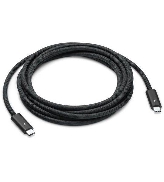 Apple Thunderbolt 4 Pro (3 M) Thunderbolt-kabel 3 M Zwart