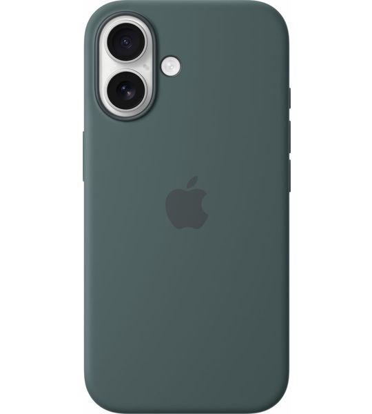 Apple Silicone Magsafe Cover Voor Apple Iphone 16 Lake Green