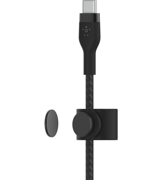 Belkin Boostcharge Usb-c-naar-usb-c 2.0 Gevlochten Siliconen 3 M Zwart