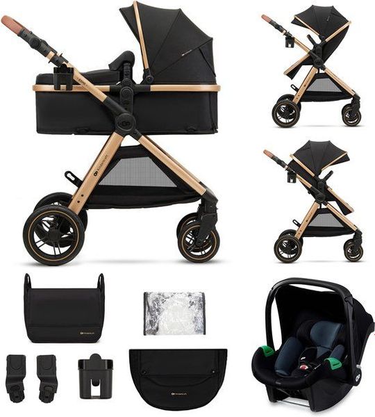 Kinderwagen Kinderkraft Esme 3-in-1 incl. Autostoel Pure Black