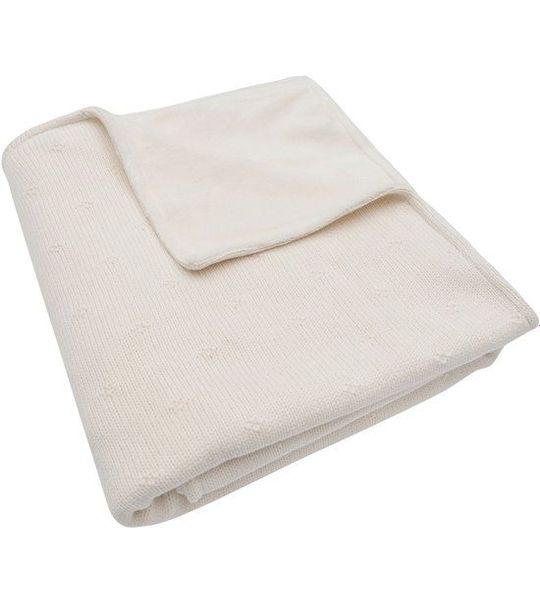 Deken Wieg Jollein 75x100 Cosy Knit Velvet Ivory