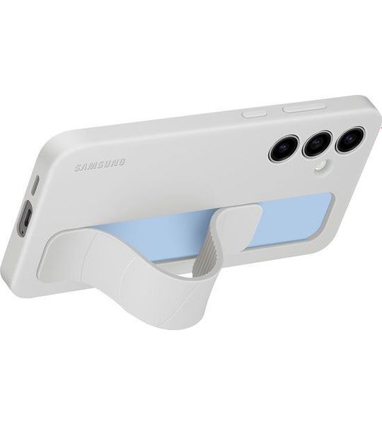 Samsung Standing Grip Case Telefoonhoesje Voor Samsung S24 Fe Grijs