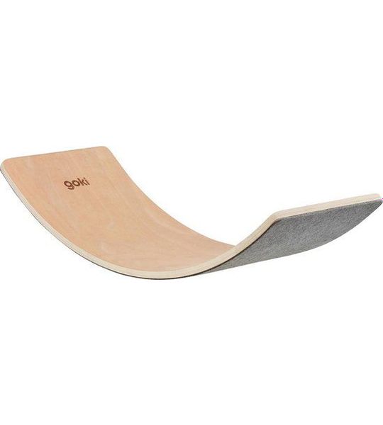 Goki Houten Balansbord Wave met Vilt, 82cm