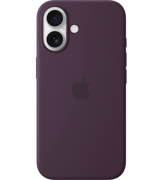 Apple Silicone Magsafe Cover Voor Apple Iphone 16 Plum