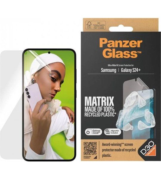 PanzerGlass Matrix D3o Ak Screenprotector Voor Samsung Galaxy S 2024 Plus Transparant