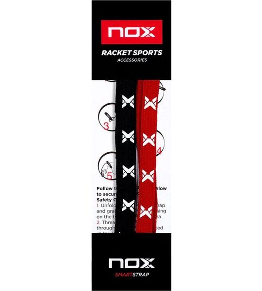 Nox SMARTSTRAP pro (rood/blauw) vervang touw padel racket