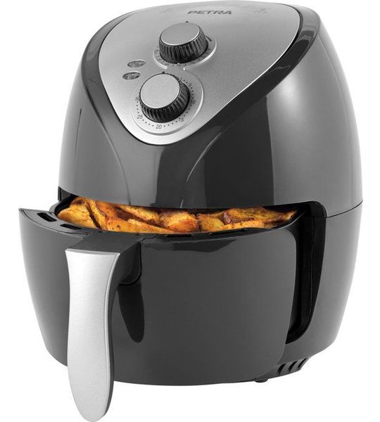 Petra Heteluchtfriteuse – 1300 W – 3.2L – bakplaat met antiaanbaklaag