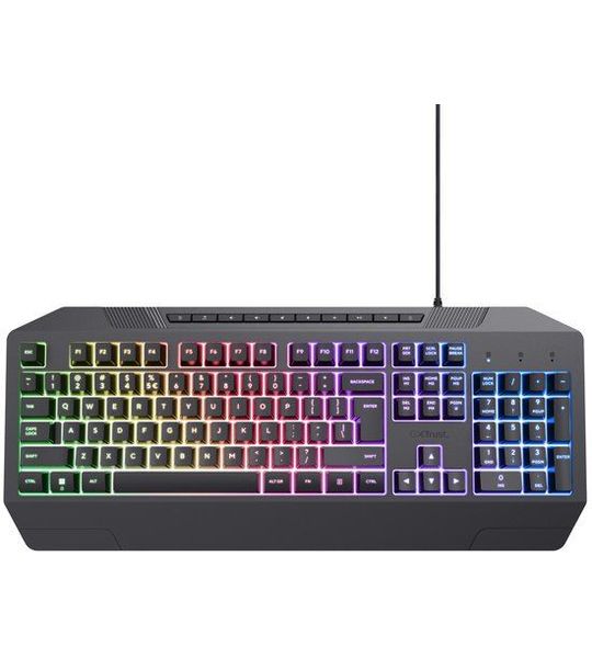 Trust GXT 836 Evocx Verlicht gaming-toetsenbord Toetsenbord Zwart